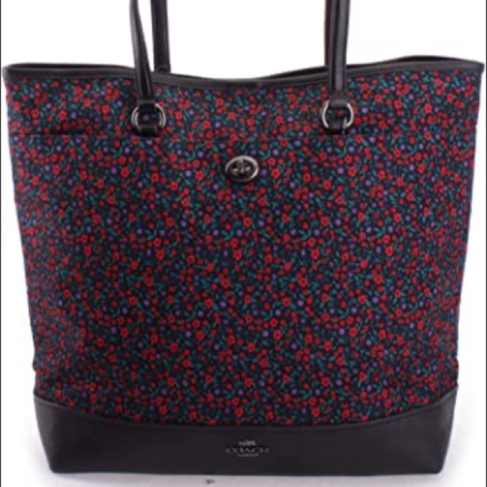 Coach Ranch floral print nylon Tote Bag